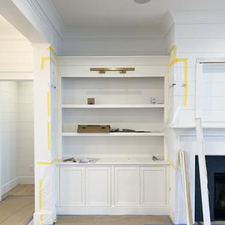 Above built in flanking fireplace. (Under construction still)