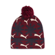 Fair Isle Winter Pom Pom Snowflake Beanie