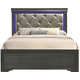 Galaxy Home Brooklyn King Panel Bed in Metallic Grey GHF-733569265367 PROMO