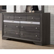 Galaxy Home Matrix 9 Drawer Dresser in Gray GHF-808857668714 Galaxy Home Matrix 9 Drawer Dresser in Gray GHF-808857668714