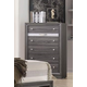 Galaxy Home Matrix 6 Drawer Chest in Gray GHF-808857739148