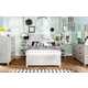 Legacy Classic Summer Camp 4pc Panel Bedroom Set in Stone Path White