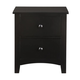 Boss Furniture F4236 2 Drawer Nightstand in Black Boss Furniture F4236 2 Drawer Nightstand in Black