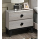 Boss Furniture F5456 2 Drawer Nightstand in Cream