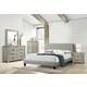 Boss Furniture F9534 4 Piece Bedroom Set in Gray