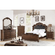 Boss Furniture F9386 4 Piece Bedroom Set in Brown Boss Furniture F9386 4 Piece Bedroom Set in Brown