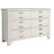 Vaughan-Bassett Bungalow 6 Drawer Dresser in Lattice 744-001 CODE:UNIV31 for 31% Off Vaughan-Bassett Bungalow 6 Drawer Dresser in Lattice 744-001 CODE:UNIV31 for 31% Off