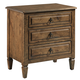 Kincaid Ansley Lloyds 3 Drawer Nightstand in Brown 024-420