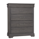 Vaughan Bassett Vista 5-Drawer Chest in Grey Oak 772-115