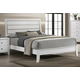 Crown Mark Furniture Evan Queen Panel  Bed in White