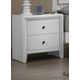 Crown Mark Furniture Evan Nightstand in White B4710-2