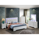 Glory Furniture G6590C 4-Piece Platform Bedroom Set in Silver Champagne