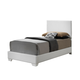 Glory Furniture G1890/G3190F Twin Upholstered Platform Bed in White