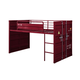 ACME Cargo Twin Loft Bed w/ Slide in Red 38300 EST SHIP TIME APPX 4 WEEKS
