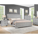 Steve Silver Montana 4-Piece Panel Bedroom Set in Matte Gray