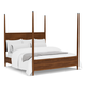 Riverside Furniture Elsie King Poster Bed in Clasic Walnut Riverside Furniture Elsie King Poster Bed in Clasic Walnut