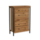 Intercon Furniture Norcross 5 Drawer Chest in Hickory NC-BR-8005-HCK-C Intercon Furniture Norcross 5 Drawer Chest in Hickory NC-BR-8005-HCK-C