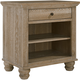 Aspenhome Cambridge 1 Drawer Nightstand in Modern Khaki ICB-451-KHK-1