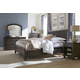Aspenhome Cambridge 2pc Sleigh Storage Bedroom Set in Cracked Pepper