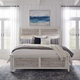 Liberty Furniture Backroads Queen Sleigh Bed in Weathered White/Parchment Brown 142-BR-QSL  EST SHIP TIME APPX 4 WEEKS
