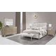 AICO Furniture Penthouse 2pc Upholstered Platform Bedroom Set in Ash Gray PROMO