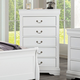 Furniture of America Louis Philippe Chest in White FM7866WH-C PROMO