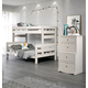 Furniture of America Damaris 4-Piece Bunk Bedroom Set in White