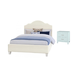 Vaughan-Bassett Tide & Timber 2pc Upholstered Bedroom Set in Blue Maple/Forest Green