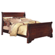 New Classic Versaille Queen Sleigh Bed in Bordeaux