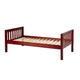 Maxtrix Basic Low/Low Slat Bed in Chestnut