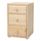 Maxtrix 3.5 Drawer Nightstand without Crown and Base in Natural 4235-001