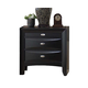 Acme Ireland 3-Drawer Nightstand in Black with Pull-out Tray 04163 EST SHIP TIME APPX 4 WEEKS
