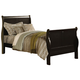 Acme Louis Phillipe III Twin Sleigh Bed in Black 19510T EST SHIP TIME APPX 4 WEEKS Acme Louis Phillipe III Twin Sleigh Bed in Black 19510T EST SHIP TIME APPX 4 WEEKS