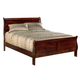Alisdair Full Sleigh Bed in Dark Brown FedEx/UPS