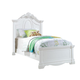 Acme Estrella Youth Twin Panel Bed in White 30240T EST SHIP TIME APPX 4 WEEKS