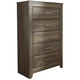 Juararo Five Drawer Chest in Dark Brown B251-46