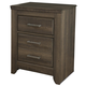 Juararo Two Drawer Night Stand in Dark Brown B251-92 FedEx/UPS