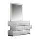 J&M Milan Dresser and Mirror in White Lacquer 17687-DM J&M Milan Dresser and Mirror in White Lacquer 17687-DM