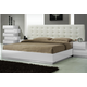 J&M Milan Queen Platform Bed in White Lacquer 17687-Q J&M Milan Queen Platform Bed in White Lacquer 17687-Q