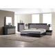 J&M Roma Platform Bedroom Set in Black and Grey Lacquer PROMO