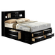 Crown Mark Furniture Emily Captain's King Bed in Black