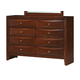Glory Furniture G1550 8 Drawer Dresser in Cherry G1550-D