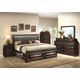 Glory Furniture G8875E 4-Piece Six Drawer Upholstered Bedroom Set in Cappuccino Glory Furniture G8875E 4-Piece Six Drawer Upholstered Bedroom Set in Cappuccino