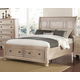 New Classic Furniture Allegra King Storage Bed in Pewter New Classic Furniture Allegra King Storage Bed in Pewter