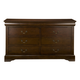 Alpine Furniture West Haven 6 Drawer Dresser in Cappuccino PROMO
