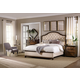 Hooker Furniture Leesburg 4-Piece Upholstered Bedroom Set in Mahogany