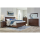 Westlake 2pc Panel Bedroom Set in Cherry Brown