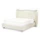 AICO Hollywood Swank California King Upholstered Platform Bed in Pearl PROMO AICO Hollywood Swank California King Upholstered Platform Bed in Pearl PROMO