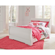 Anarasia Full Sleigh Bed in White B129F FedEx/UPS