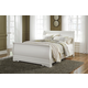 Anarasia Queen Sleigh Bed in White B129Q FedEx/UPS